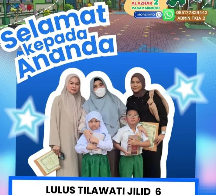 Prestasi Murid TK Islam Al Azhar 2 Lulus Tilawati 6