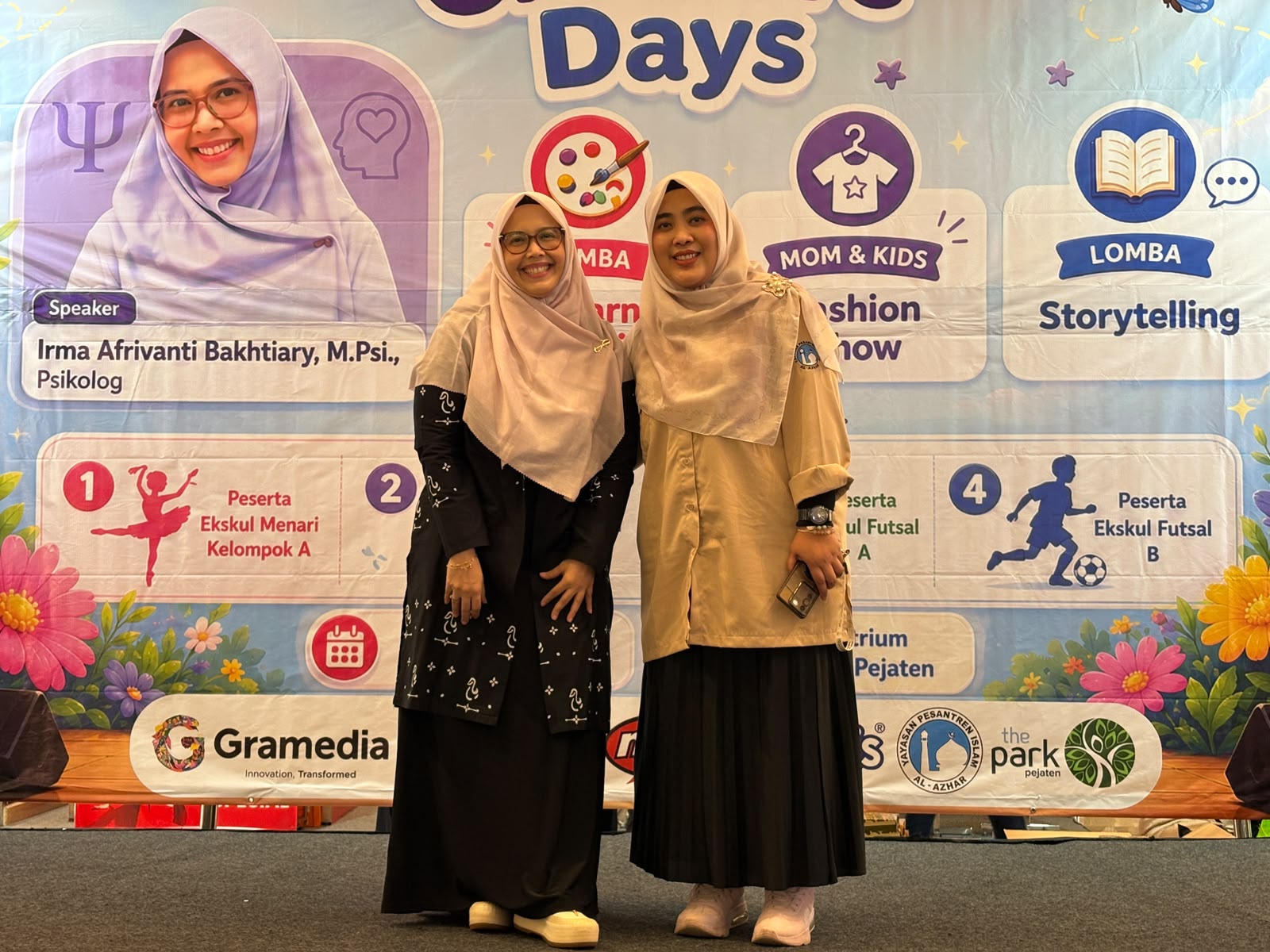 Kepala Sekolah TKIA 2 Bersama Ibu Irma Afriyanti Bakhtiary, M.Psi,