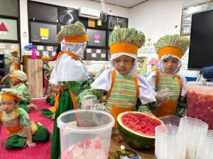 Serunya Cooking Class Es Buah di TK Islam Al Azhar 2